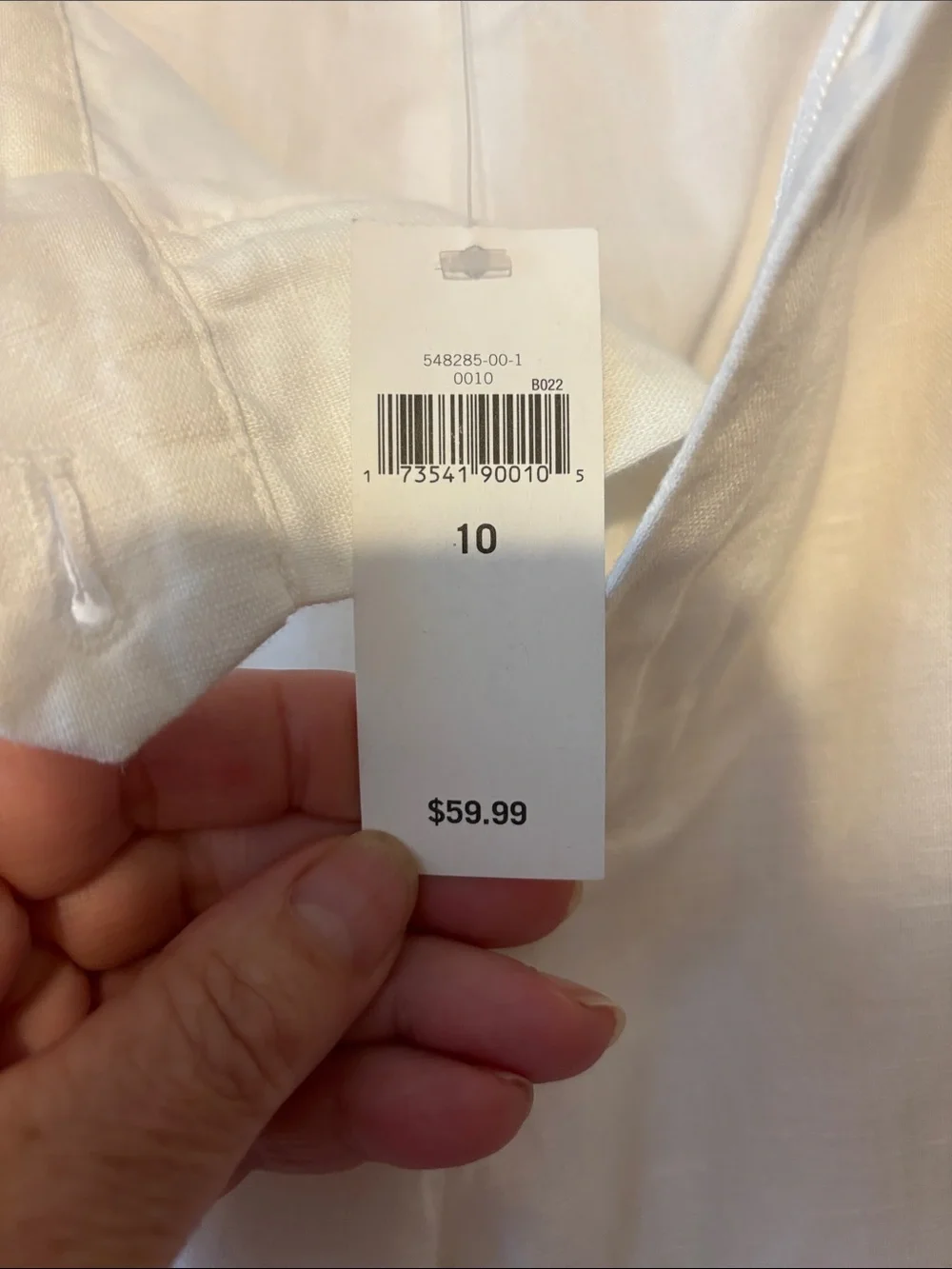 Banana Republic women’s white linen size 10 pants NWT